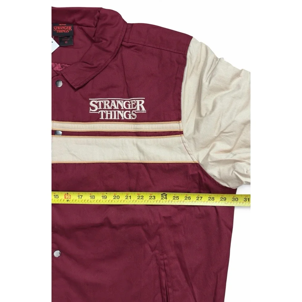 Stranger Things Varsity Bomber Embroidered Jacket Unisex Size 4X